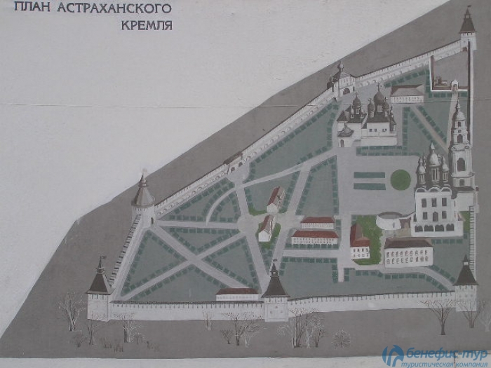 План Астраханского Кремля